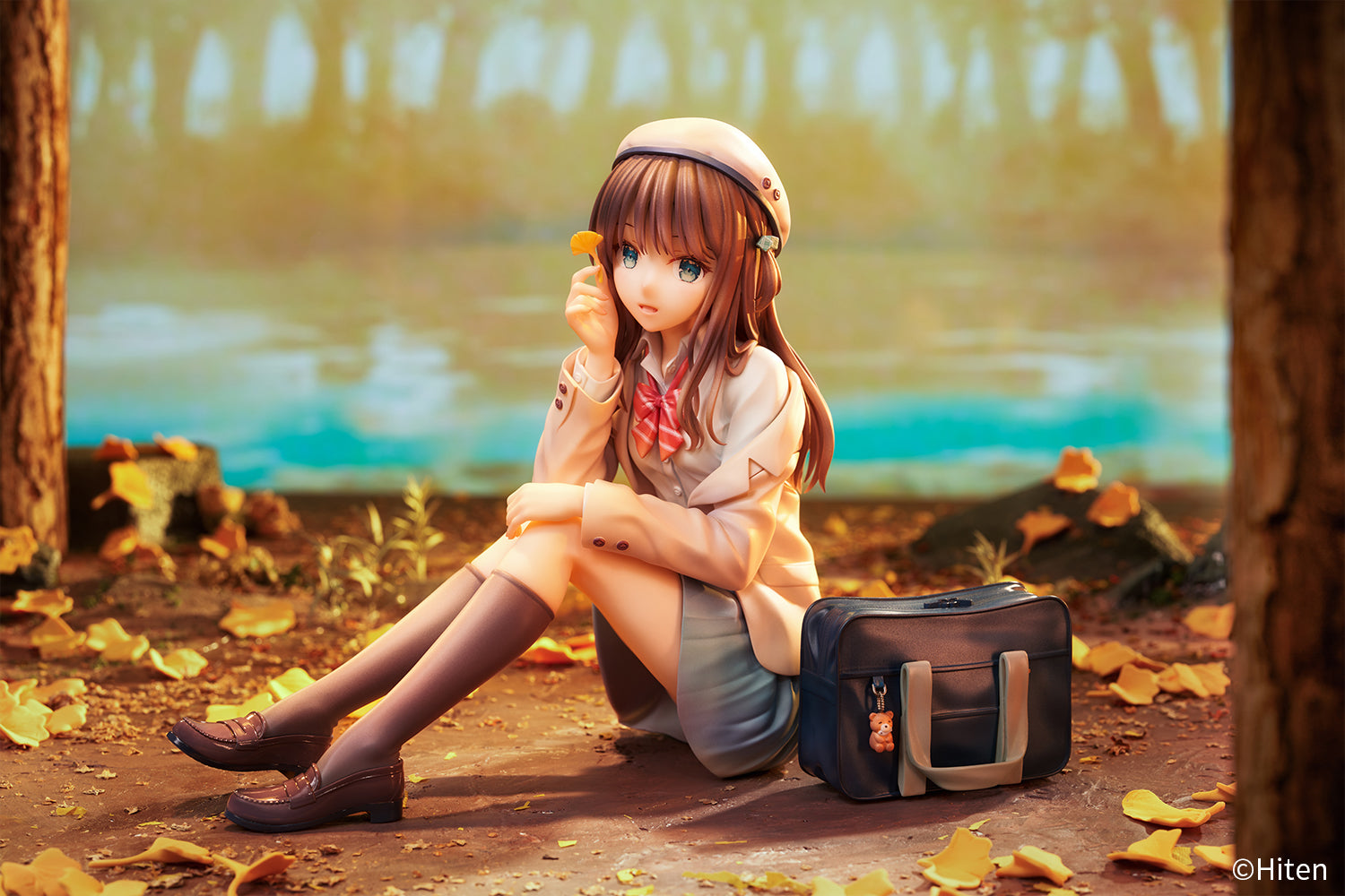 (Bishojo Figure) Original Art "Aki no Iro" (Fall Colors) by Hiten {Bonus: Bookmark}