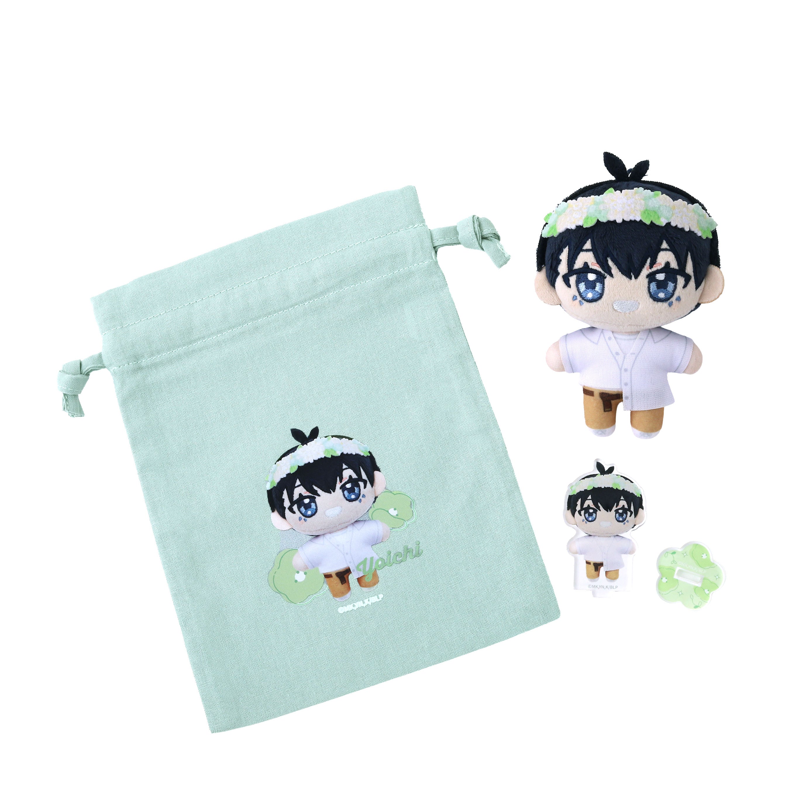 (Goods - Set) Blue Lock Season 2 Nui Pal animate Limited Selection Set (w/Drawstring Pouch, Acrylic Stand) / Yoichi Isagi