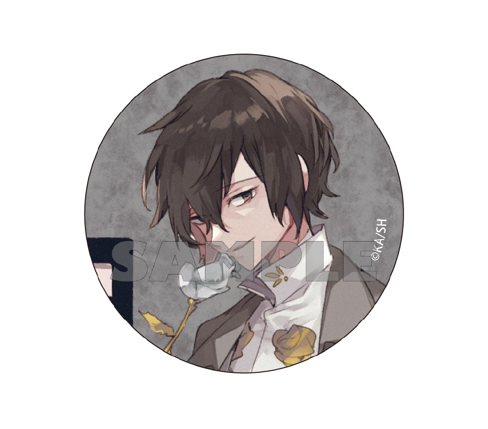(Goods - Badge) 【Resale】文豪ストレイドッグス Sango Harukawa Illustration Tin Badge - Dazai Osamu