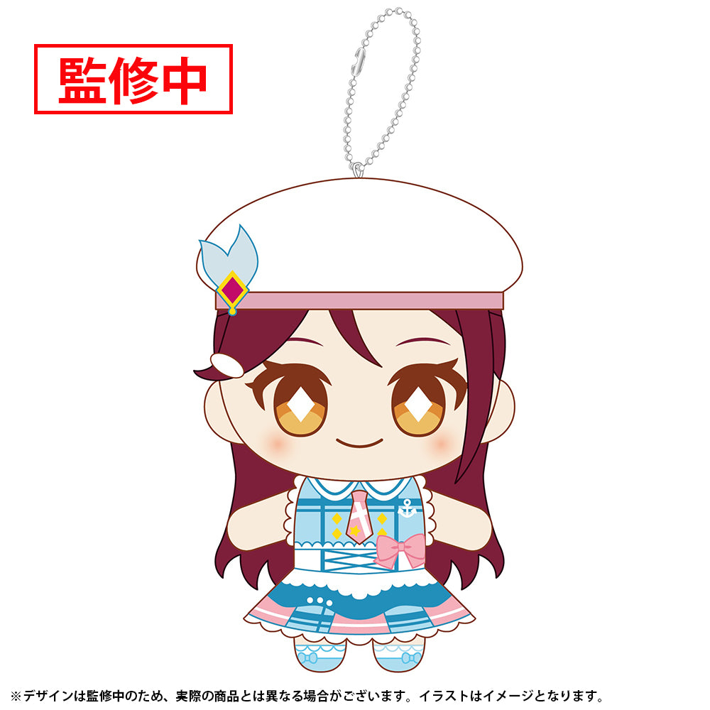 (Goods - Plush) Love Live! Sunshine!! Nui Live! Mascot Keychain - Kimi no Kokoro wa Kagayaiteru kai? Ver. - Riko Sakurauchi