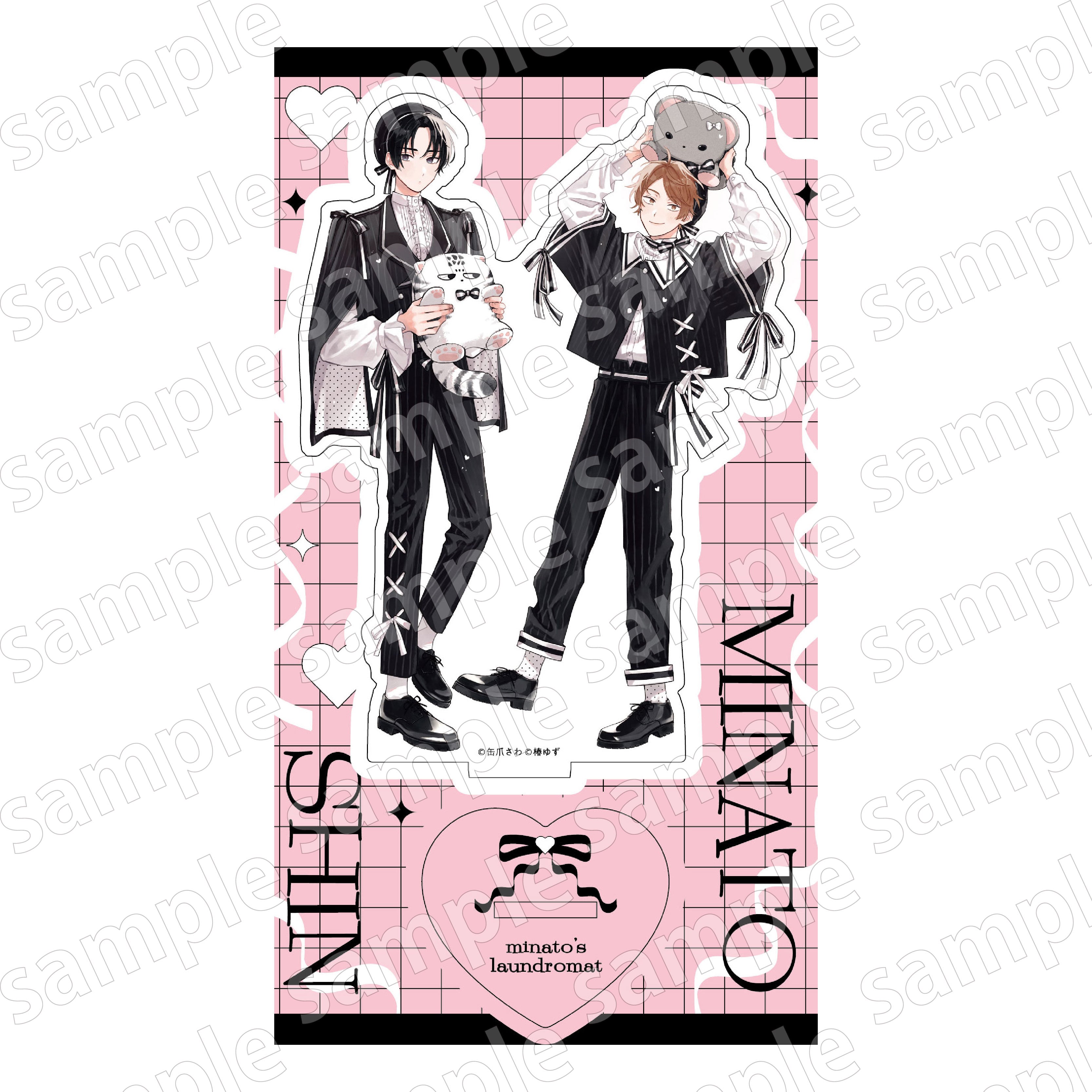 (Goods - Acrylic Stand) Minato's Laundromat BLACK & PINK ver. Acrylic Stand