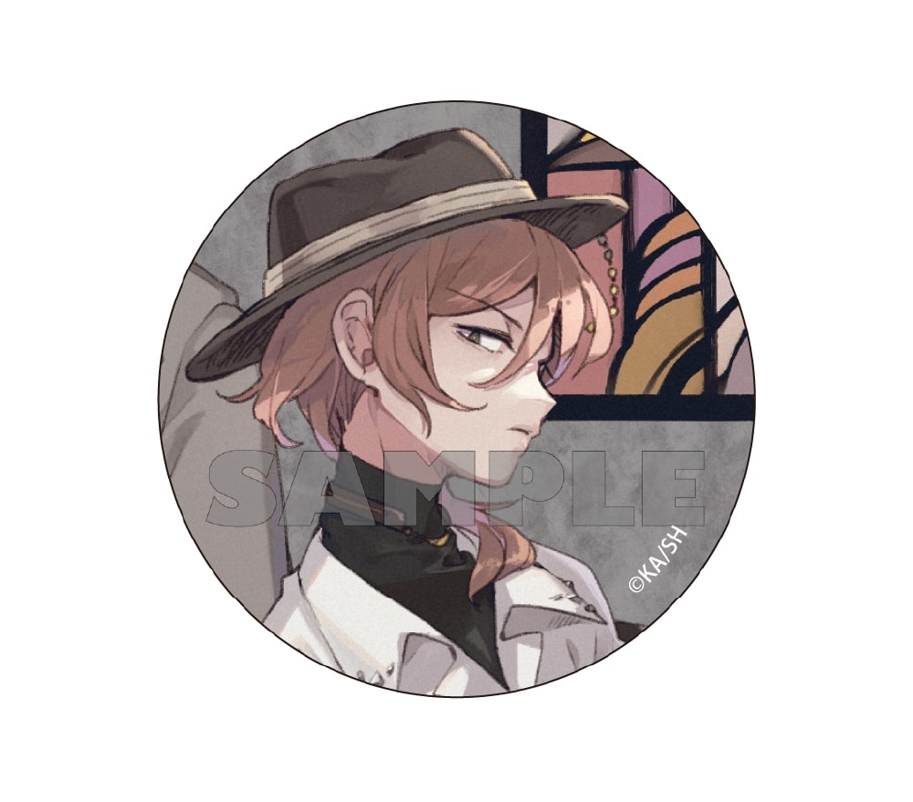 (Goods - Badge) 【Resale】文豪ストレイドッグス Sango Harukawa Illustration Tin Badge - Nakahara Chuya