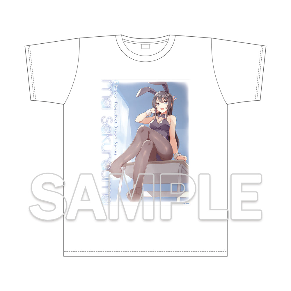 (Goods - Shirt) Dengenki Bunko Rascal Does Not Dream Series 10th Anniversary Newly Drawn T-Shirt