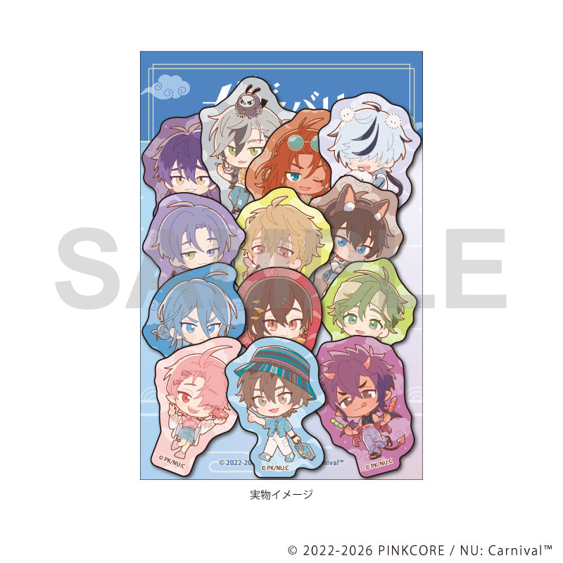 (Goods - Sticker) NU: Carnival Flake Sticker (Set of 13) 01 Assembly Design (Chibi Chara Art)