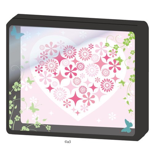 (Goods - Key Chain Cover) Double Character Frame 13 - Heart