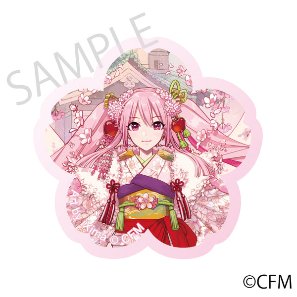 (Goods - Magnet) Sakura Miku x Hirohako 2024 Cherry Blossom Acrylic Magnet Hirosaki - Art by iXima