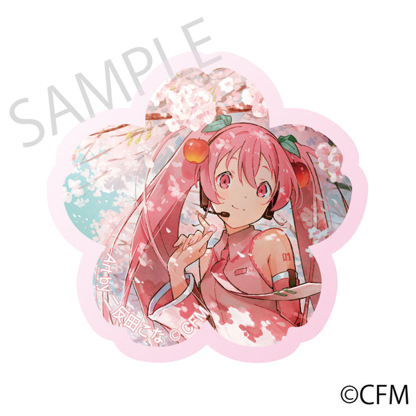 (Goods - Magnet) Sakura Miku x Hirohako 2024 Cherry Blossom Acrylic Magnet Hirosaki - Art by Cona Nitanda