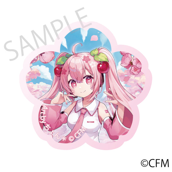 (Goods - Magnet) Sakura Miku x Hirohako 2024 Cherry Blossom Acrylic Magnet Hirosaki - Art by Chon*