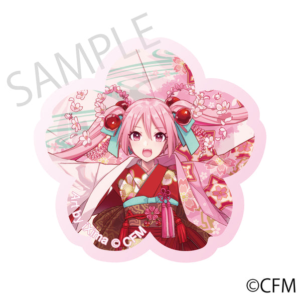 (Goods - Magnet) Sakura Miku x Hirohako 2024 Cherry Blossom Acrylic Magnet Hakodate - Art by iXima