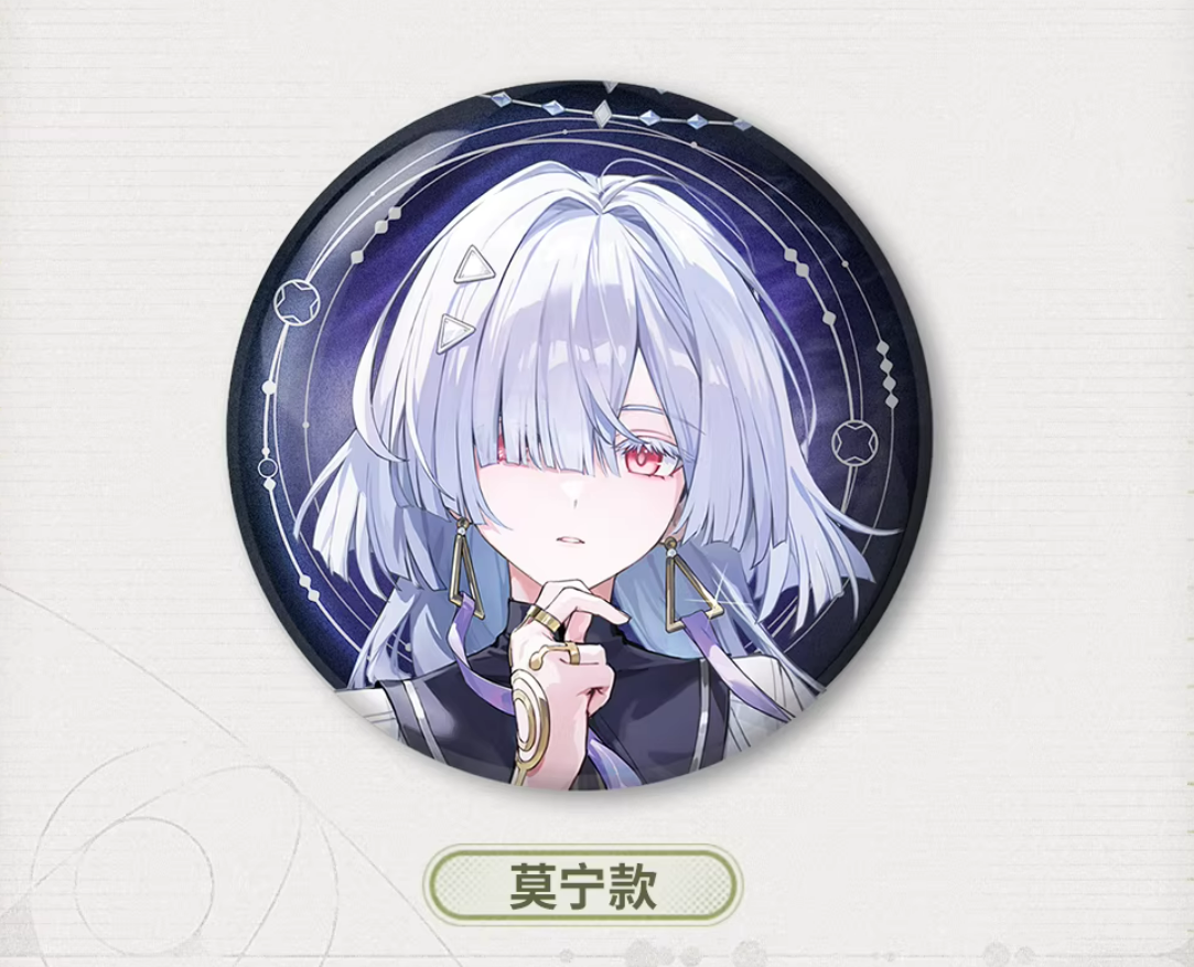 (Goods - Badge) Wuthering Waves Resonator Theme Icon Double-Sided Holographic Button Badge Mornye