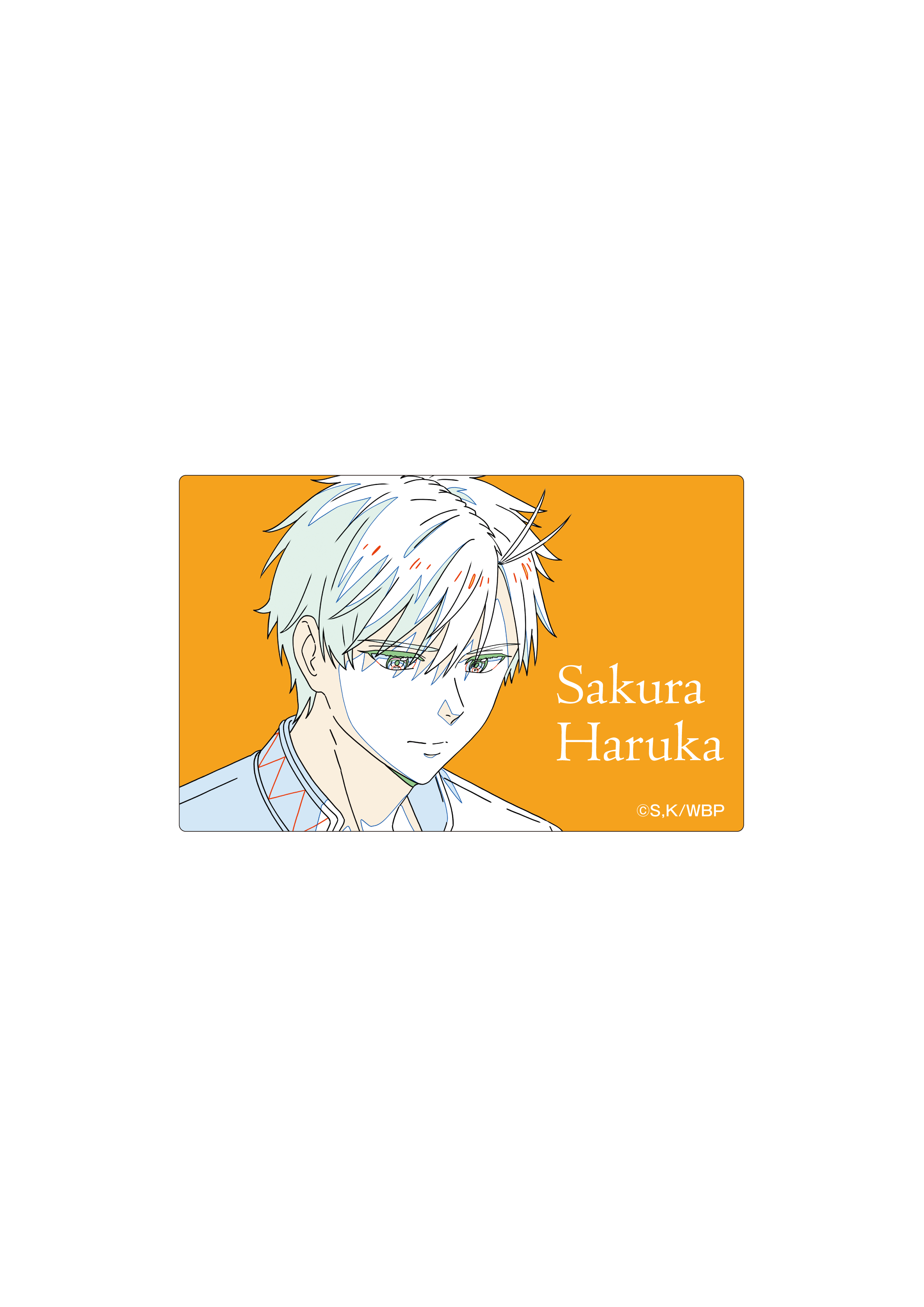 (Goods - Card) WIND BREAKER Season 2 Key Animation Art Acrylic Card (Haruka Sakura)