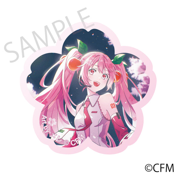 (Goods - Magnet) Sakura Miku x Hirohako 2024 Cherry Blossom Acrylic Magnet Hakodate - Art by Mele