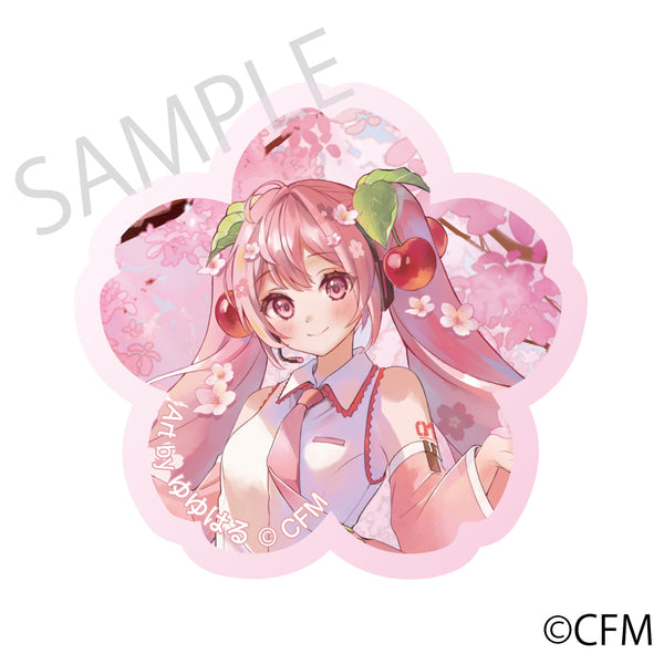 (Goods - Magnet) Sakura Miku x Hirohako 2024 Cherry Blossom Acrylic Magnet Hakodate - Art by Yuyuharu