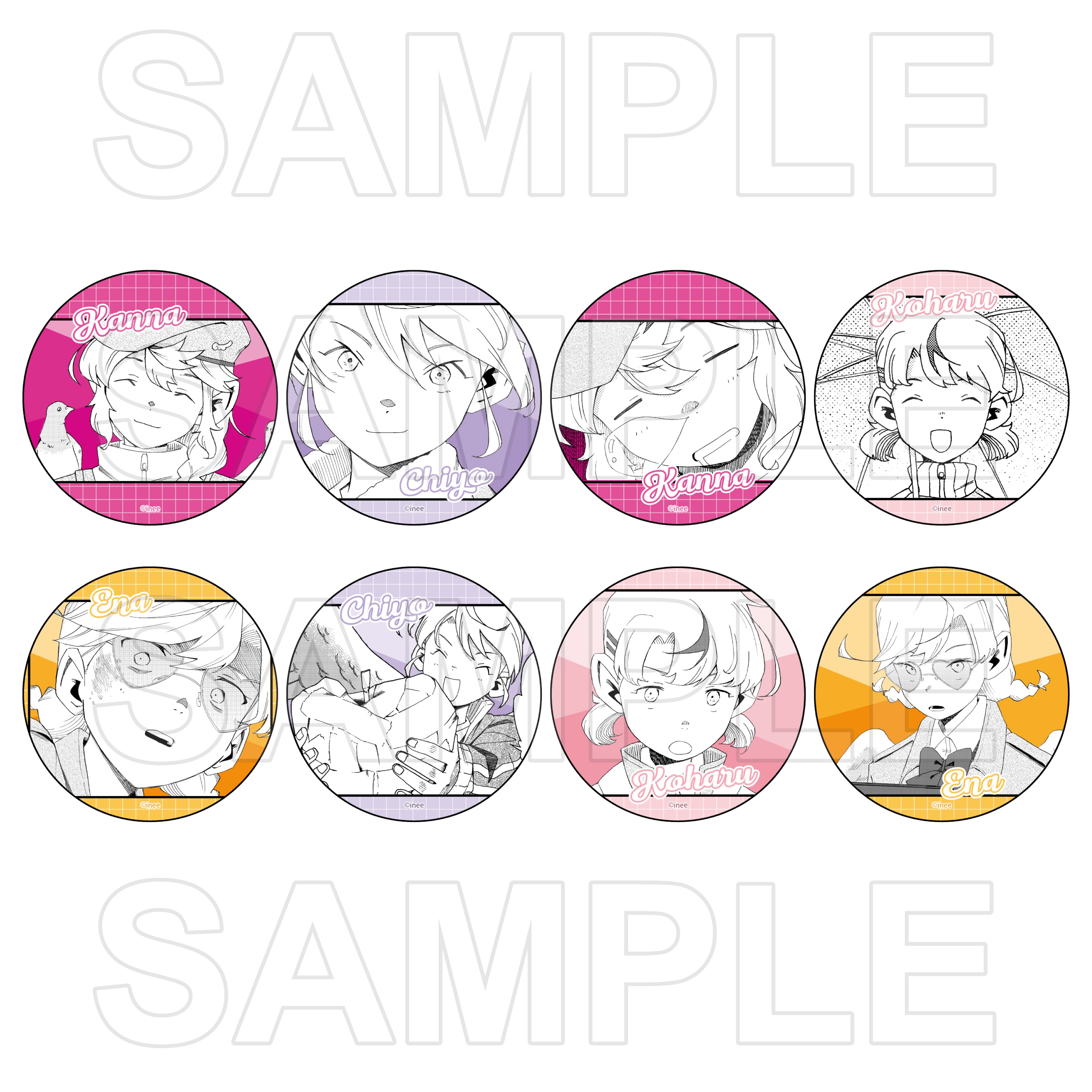 (1BOX=8)(Goods - Badge) LOVE BULLET Trading Tin Badge