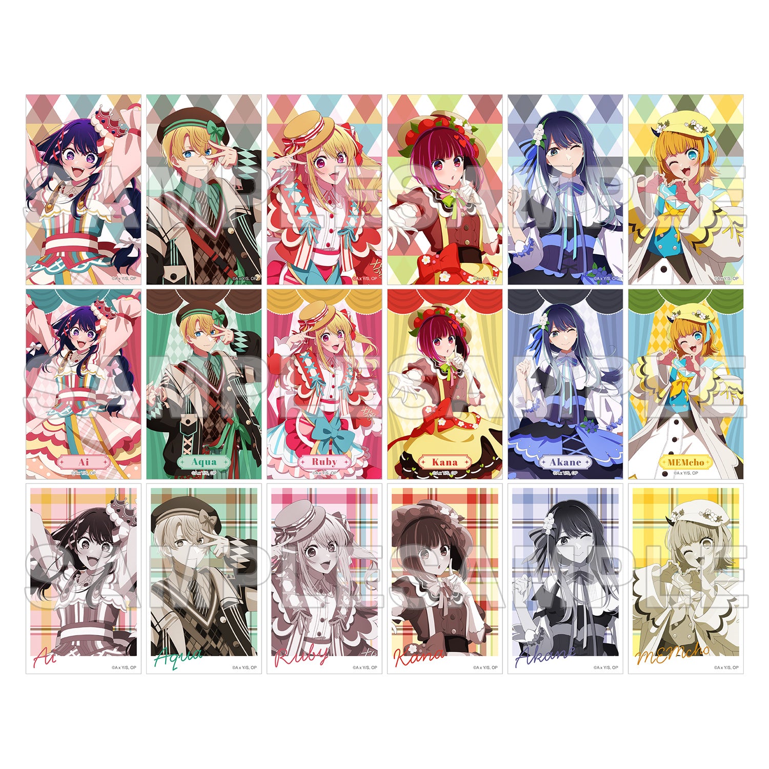 (1BOX=9)(Goods - Card) 【OSHI NO KO】Mini Photo-style Illustrations Collection Colorful Ver. PACK
