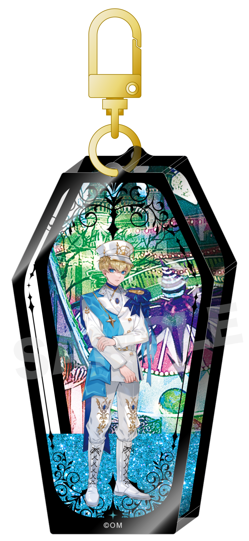 (Goods - Keychain) Obey Me! Glitter Shaker Acrylic Keychain Luke