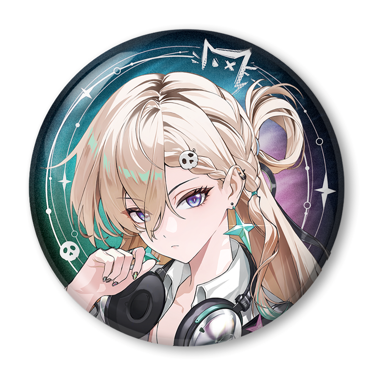 (Goods - Badge) Wuthering Waves Resonator Theme Icon Double-Sided Holographic Button Badge Lynae