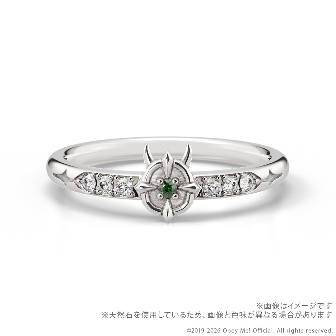 (Goods - Fine Jewelry) Obey Me! 7th Anniversary Secret Message Ring - Satan {Bonus:Postcard}