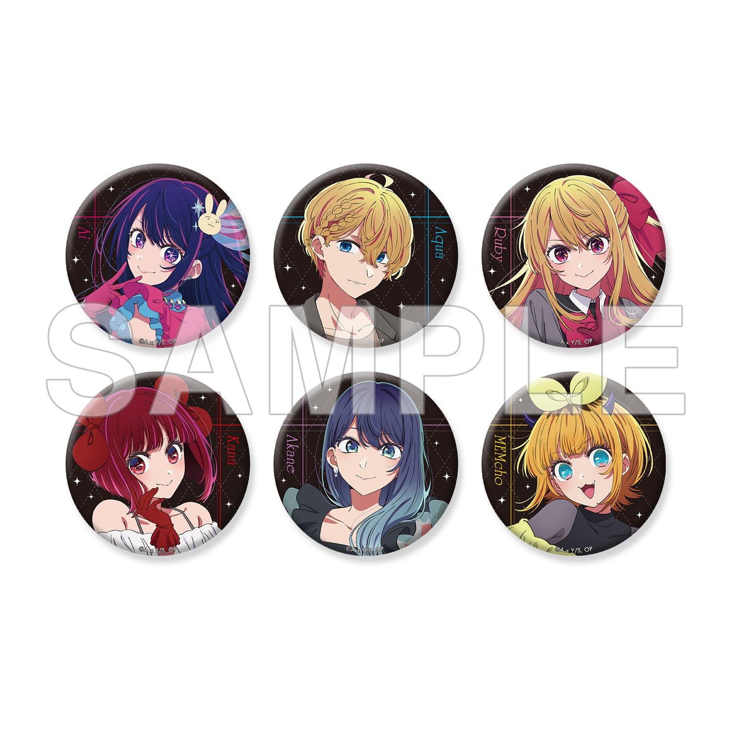(1BOX=6)(Goods - Badge) 【OSHI NO KO】Tin Badges + The 15th PACK