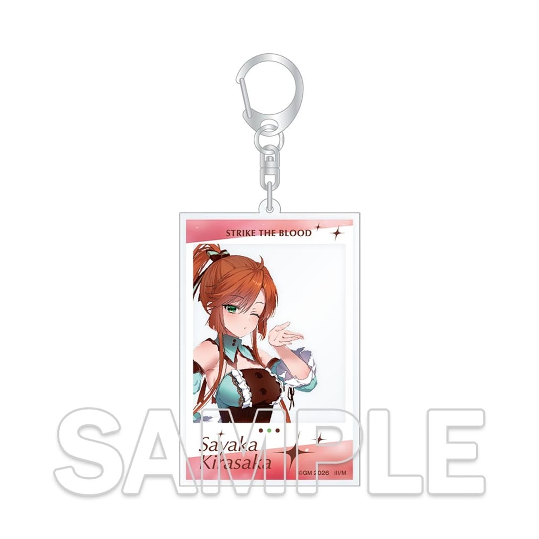(Goods - Keychain) Strike the Blood Acrylic Keychains in Social Media Style - Sayaka Kirasaka - Chocolate Ver.