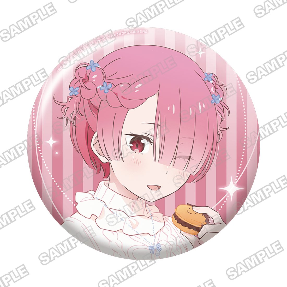 (Goods - Badge) Re:ZERO -Starting Life in Another World- Big Tin Badge Re:ZERO -Starting Life with Ram and Rem's Birthday Celebration 2026 ver. Ram