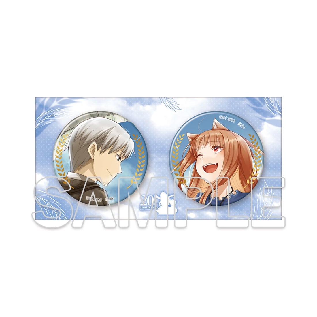 (Goods - Badge) Spice and Wolf Light Novel Series 20th Anniversary Two Tin Badge Set Key Visual