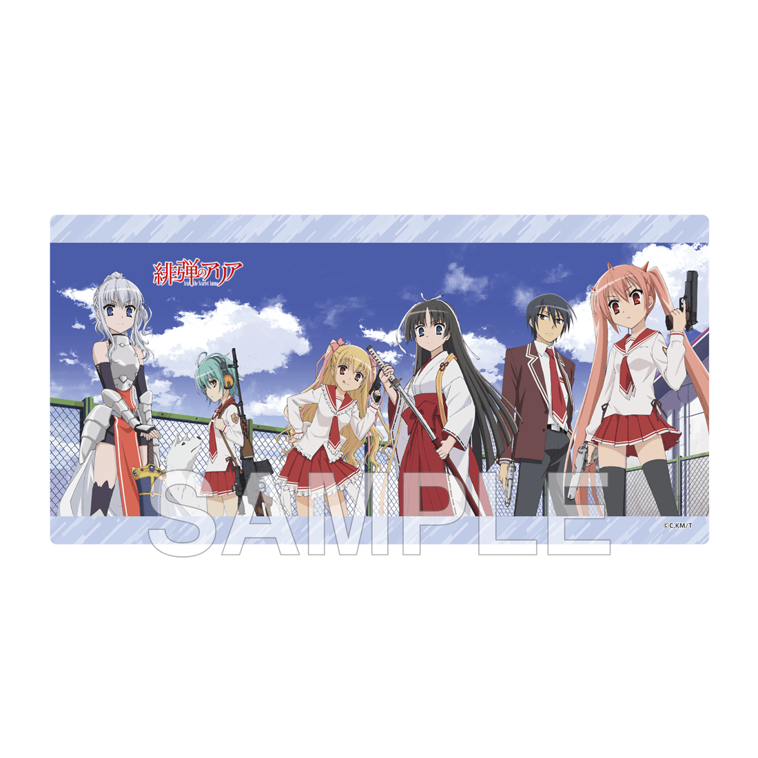 (Goods - Deskmat) Aria the Scarlet Ammo Desk Mat - Anime Adaptation 15th Anniversary Ver.