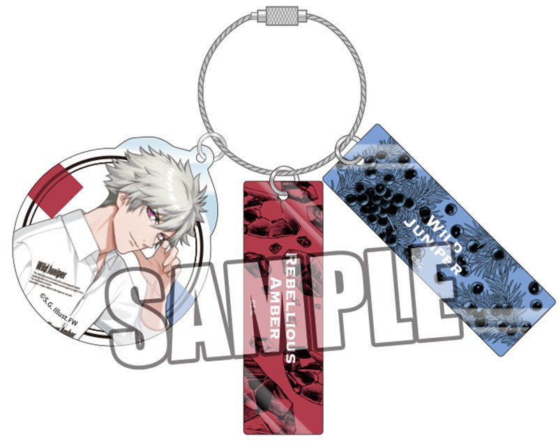 (Goods - Keychain) Uta no Prince-sama 3-Part Acrylic Keychain Fragrance Pairing Ver. - Ranmaru Kurosaki