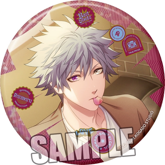 (Goods - Badge) Uta no Prince-sama BIG Holographic Button Badge Best Shots from Everyday Life Ver. - Ranmaru Kurosaki