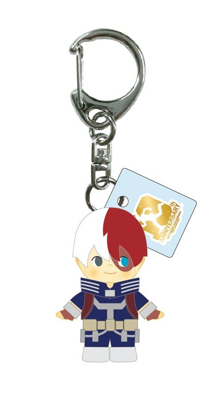 (Goods - Keychain) My Hero Academia 10th Anniversary Costume Kewpie Keychain Shoto Todoroki