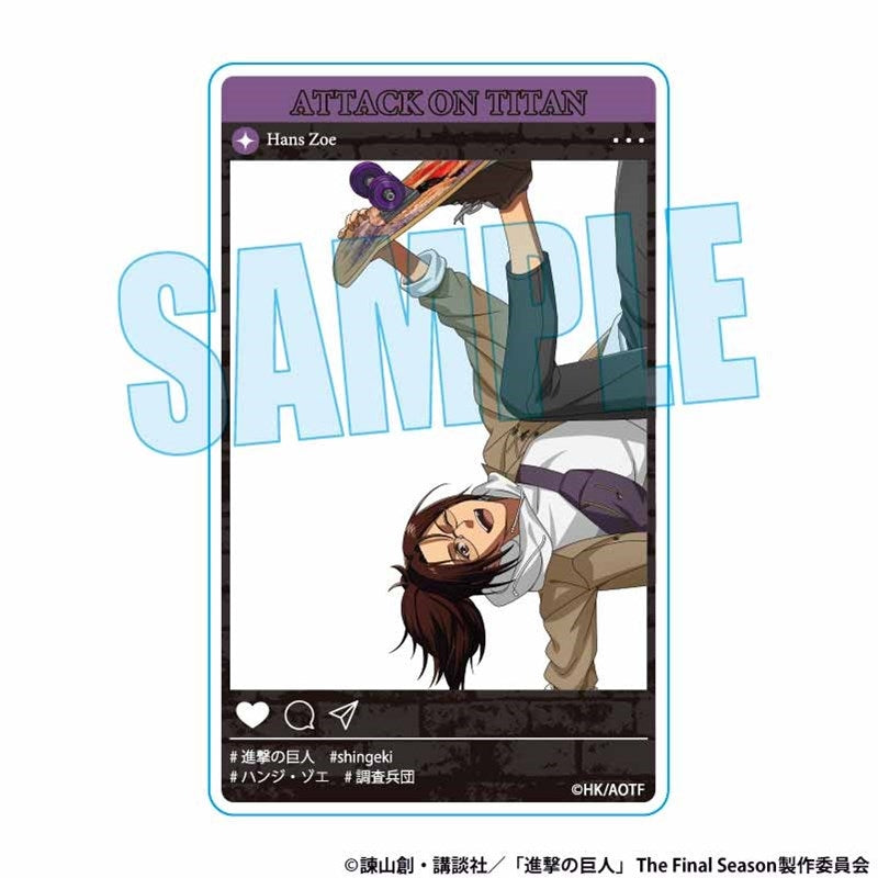 (Goods - Card) Attack on Titan Acrylic Card Hange Zoe Skater ver.