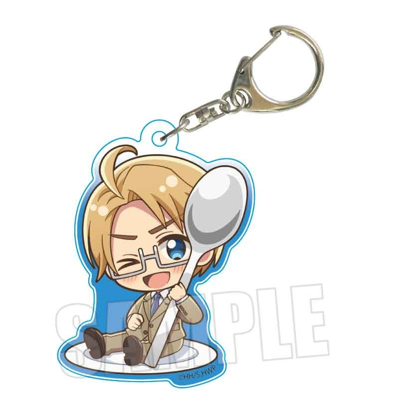 (Goods - Keychain) Hetalia World★Stars GochiChara Acrylic Keychain America