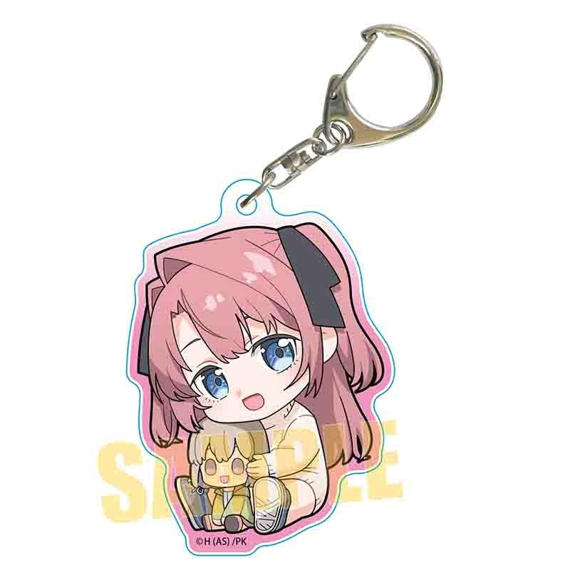 (Goods - Key Chain) TV Anime Botan Kamiina Fully Blossons When Drunk Gyugyutto Hug Acrylic Key Chain Botan Kamiina