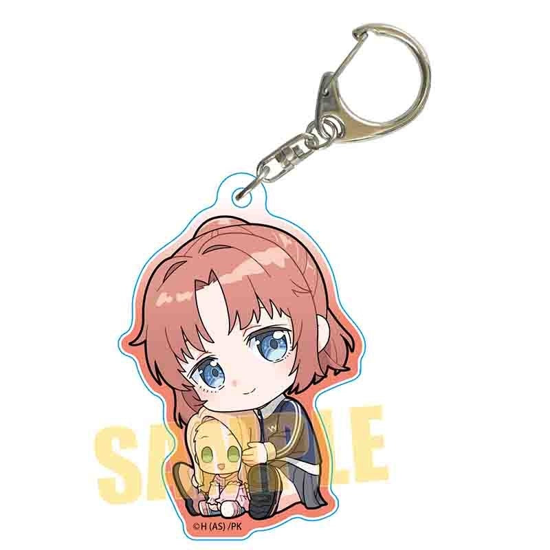 (Goods - Key Chain) TV Anime Botan Kamiina Fully Blossons When Drunk Gyugyutto Hug Acrylic Key Chain Akane Yusa