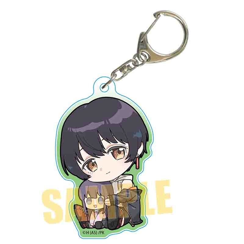 (Goods - Key Chain) TV Anime Botan Kamiina Fully Blossons When Drunk Gyugyutto Hug Acrylic Key Chain Chang Chin-Lan