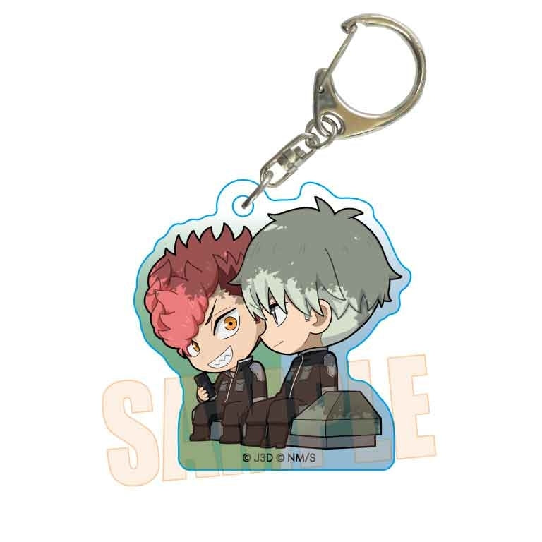 (Goods - Key Chain) Kaiju No. 8 Petit Memo! Acrylic Key Chain Reno Ichikawa & Iharu Furuhashi