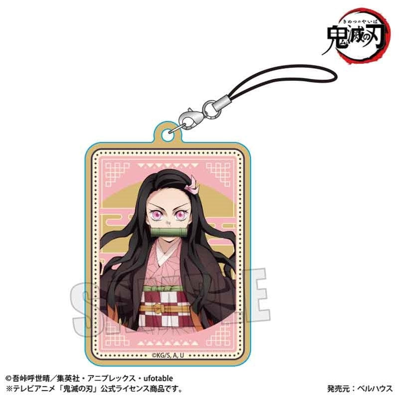 (Goods - Strap) Demon Slayer: Kimetsu no Yaiba Wooden Tag Strap Nezuko Kamado A (Infinity Castle ver.)