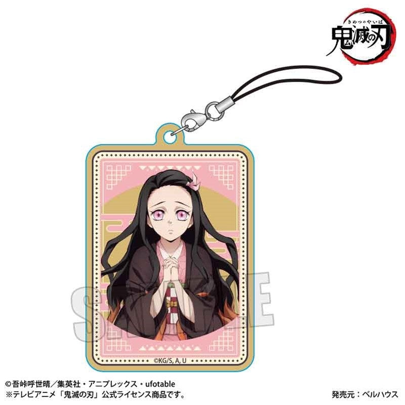 (Goods - Strap) Demon Slayer: Kimetsu no Yaiba Wooden Tag Strap Nezuko Kamado B (Infinity Castle ver.)
