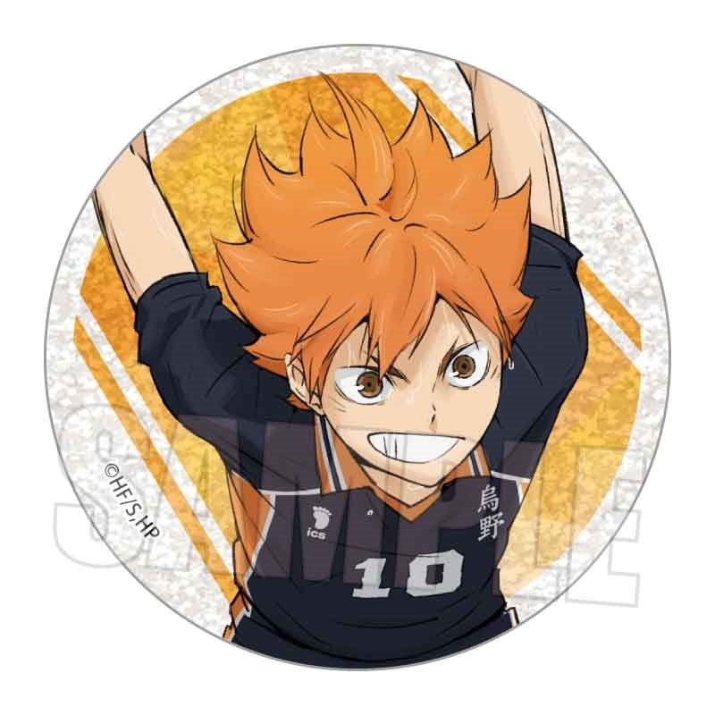 (1BOX=8)(Goods - Badge) Haikyu!! Trading Glitter Button Badge Part 1