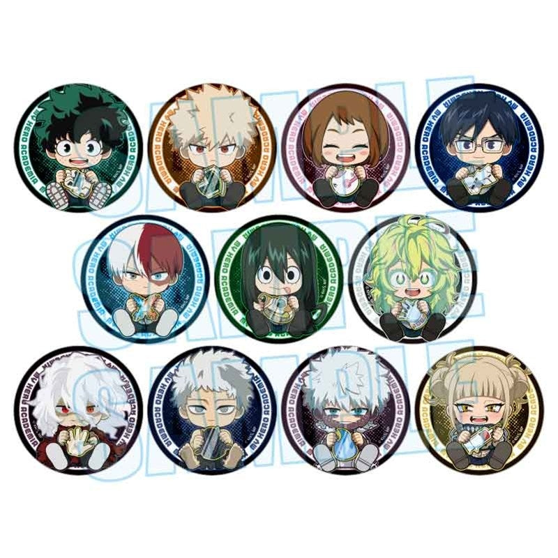 (1BOX=11)(Goods - Badge) My Hero Academia Trading Button Badge Gyugyutto FINAL SEASON ver.