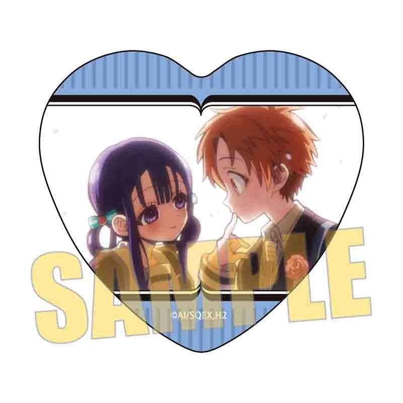(Goods - Badge) TV Anime - Toilet-Bound Hanako-Kun 2 Memories Heart Button Badge Vol. 3 Akane Aoi & Aoi Akane