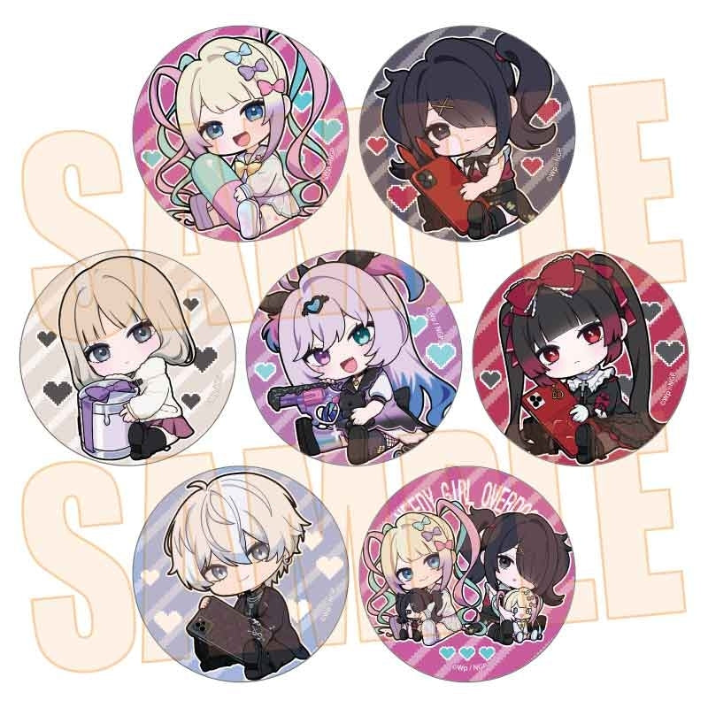 (1BOX=7)(Goods - Badge) Anime NEEDY GIRL OVERDOSE Trading Button Badge Gyugyutto