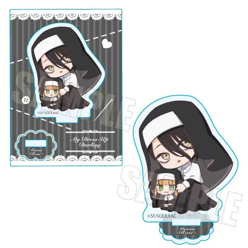 (Goods - Acrylic Stand) TV Anime - My Dress-Up Darling Season 2 Gyugyutto Mini Stand Part 2 Marin (Rose)