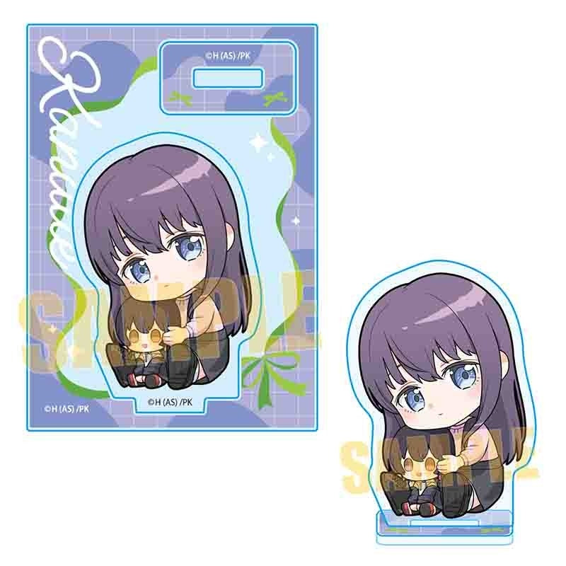 (Goods - Stand Pop) TV Anime Botan Kamiina Fully Blossons When Drunk Gyugyutto Hug Mini Stand Kanade Gujo