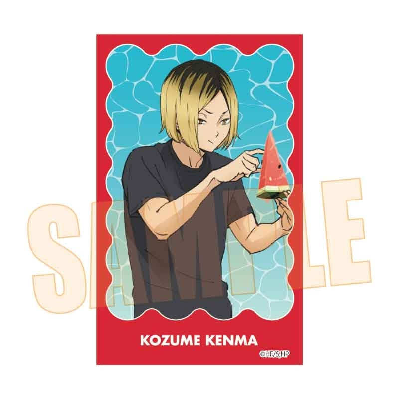 (1BOX=6)(Goods - Sticker) Haikyu!! Anime Trading Sticker Watermelon