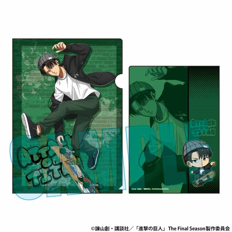 (Goods - Clear File) Attack on Titan Clear File Levi Skater ver.