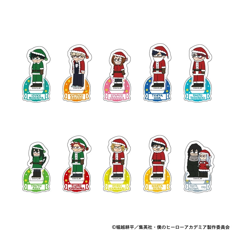 (1BOX=10)(Goods - Acrylic Stand) My Hero Academia Jirori Trading Mini Acrylic Stand - Christmas ver. (10 Types)