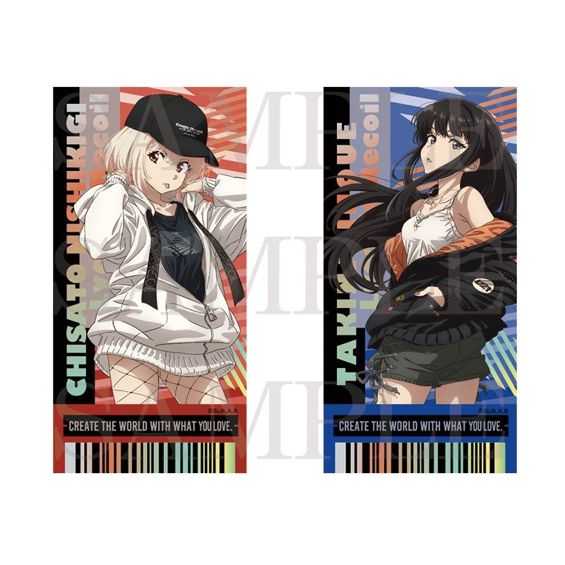 (Goods - Card) TV Anime Lycoris Recoil Ticket-Style Iridescent Card Set