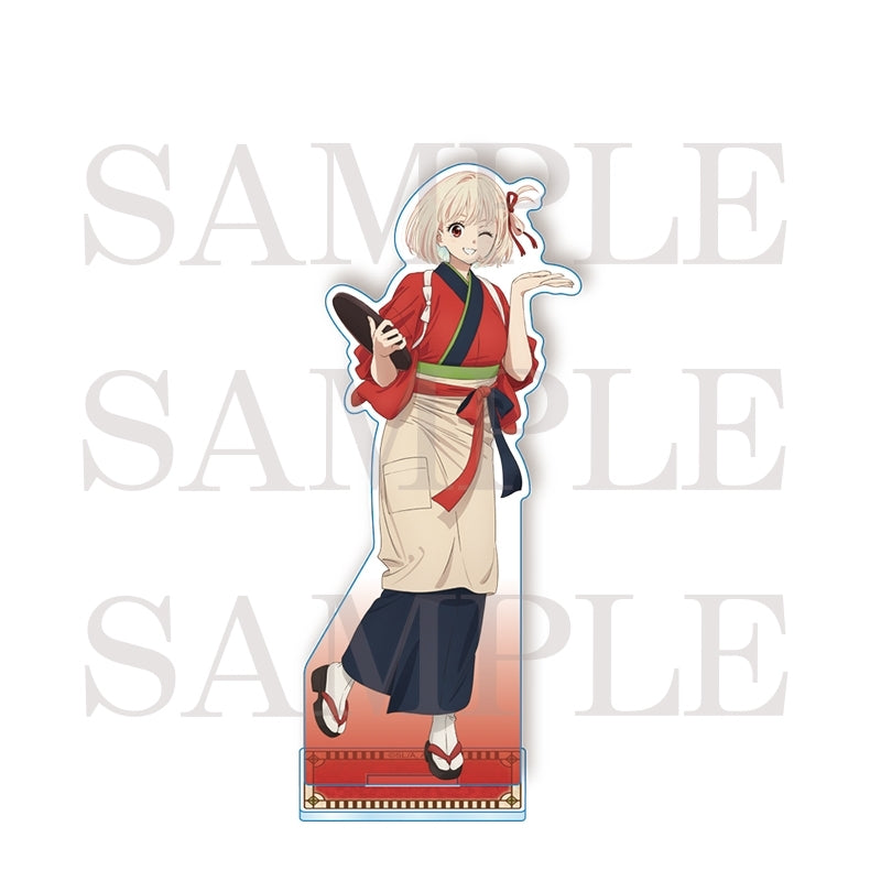 (Goods - Stand Pop) Lycoris Recoil Acrylic Stand Chisato Nishikigi - Cafe LycoReco Uniform