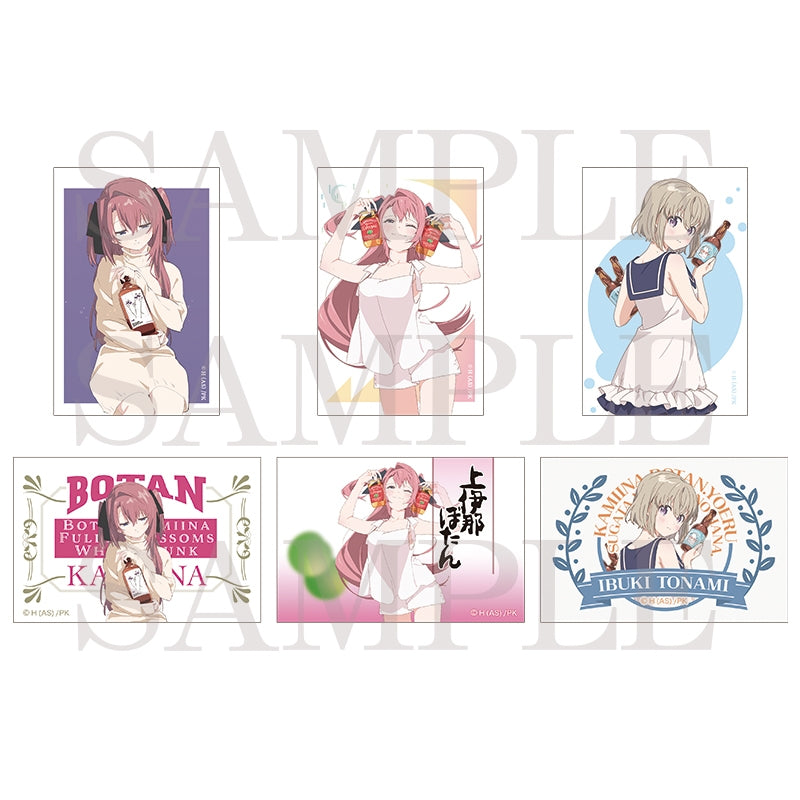 (Goods - Sticker) Botan Kamiina Fully Blossoms When Drunk Sticker Set Botan Kamiina & Ibuki Tonami